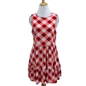 Her Universe Dress Womens S Small Marvel Avengers Icons Gingham Tiered Mini